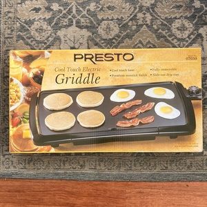 Presto Cool Touch electric griddle NEW in box